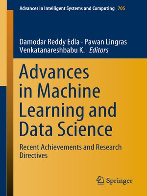 cover image of Advances in Machine Learning and Data Science